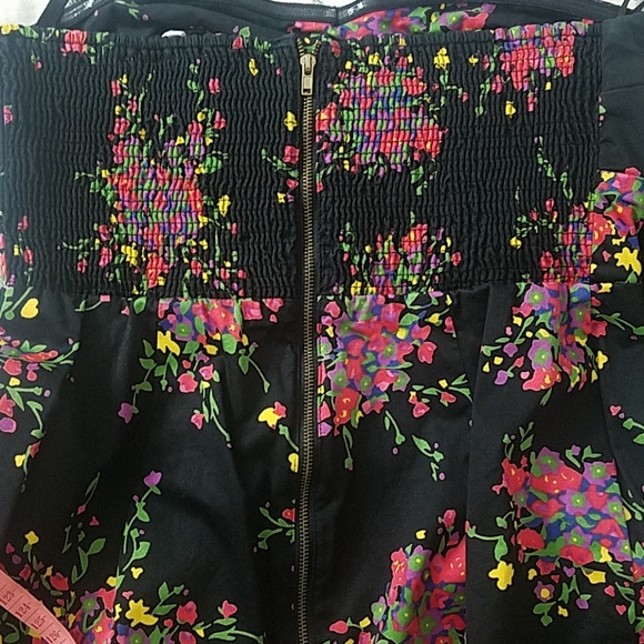 Free People Strapless Floral Mini Dress - Picture 4 of 5